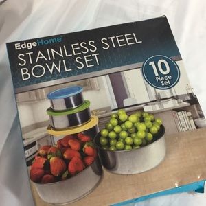 Edge Home Stainless Steel Bowl Set